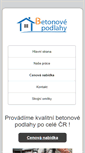 Mobile Screenshot of betonove-podlahy.eu
